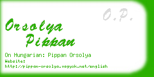 orsolya pippan business card